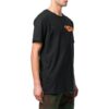Camiseta de manga corta con logo impreso, versión estándar, negro