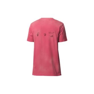 Camiseta de manga corta con logotipo, color rojo