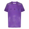 Camiseta de manga corta con logotipo morada