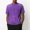 Camiseta de manga corta con logotipo morada