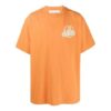 Camiseta de manga corta con parche de correa de goma Bronzing Arrow de Off-White para hombre