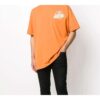 Camiseta de manga corta con parche de correa de goma Bronzing Arrow de Off-White para hombre