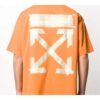 Camiseta de manga corta con parche de correa de goma Bronzing Arrow de Off-White para hombre