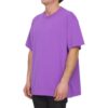Camiseta de manga corta con solapa diagonal «Orchid»