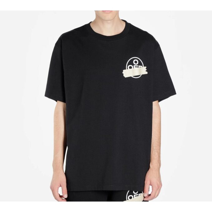 Camiseta de manga corta con Tape Arrow «Negro»