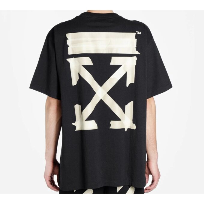 Camiseta de manga corta con Tape Arrow «Negro»