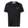 Camiseta de manga corta de cuello redondo en color liso para hombre de Off-White, color negro