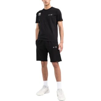 Camiseta de manga corta de cuello redondo en color liso para hombre de Off-White, color negro
