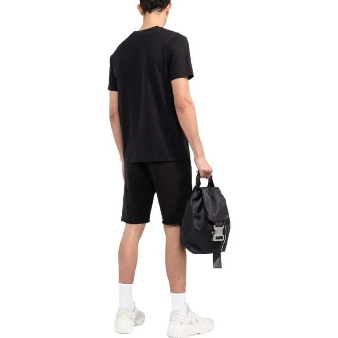 Camiseta de manga corta de cuello redondo en color liso para hombre de Off-White, color negro