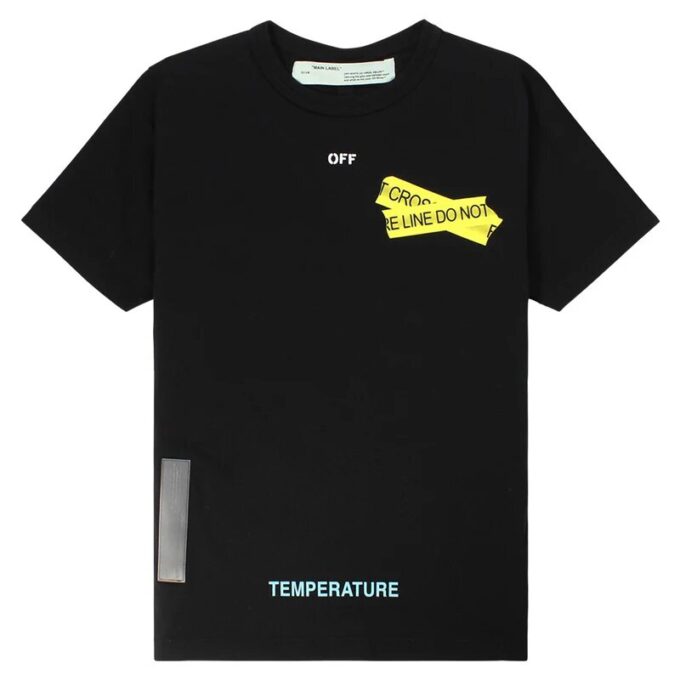 Camiseta de manga corta Firetape «Negro Amarillo»