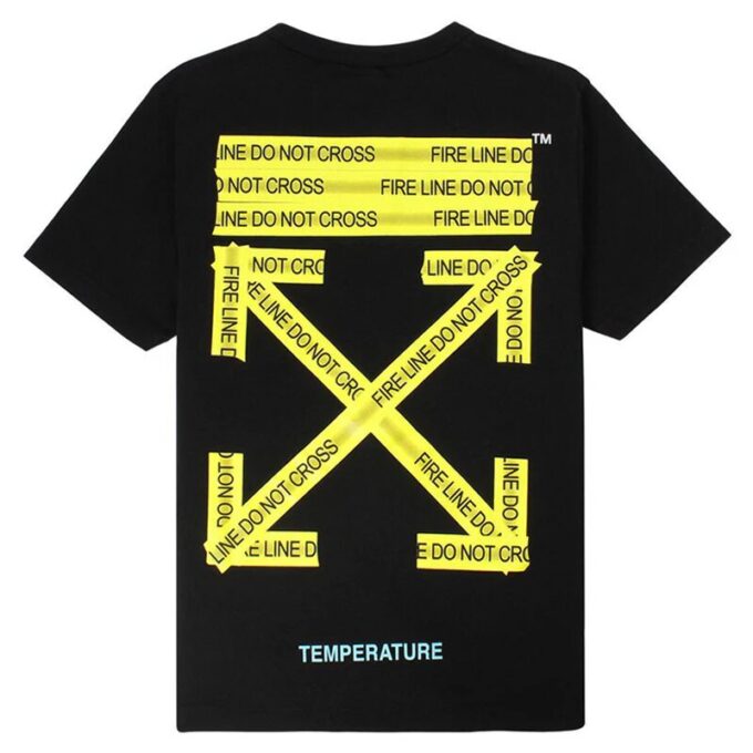 Camiseta de manga corta Firetape «Negro Amarillo»