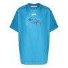 Camiseta de manga corta holgada con estampado de flechas arachno, azul