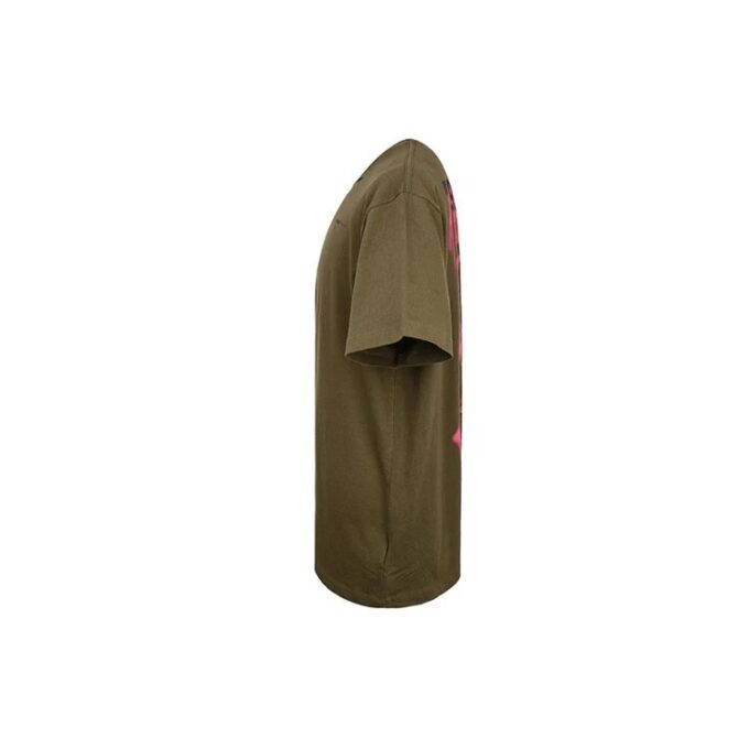 Camiseta de manga corta holgada con estampado de flechas de grafiti para hombre de Off-White en verde militar