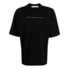 Camiseta de manga corta holgada con estampado de flechas y letras Off-White para hombre, colección Otoño-Invierno 2021, color negro