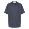 Camiseta de manga corta holgada con estampado de rayas azul marino para hombre de Off-White