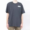 Camiseta de manga corta holgada con estampado del logotipo Alphabet, azul marino