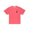 Camiseta de manga corta holgada Splitted Arrows, talla grande, color rojo