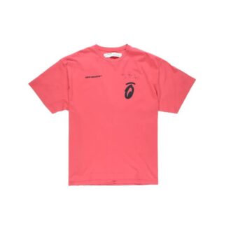 Camiseta de manga corta holgada Splitted Arrows, talla grande, color rojo Camiseta de manga corta holgada Splitted Arrows, talla grande, color rojo