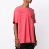Camiseta de manga corta holgada Splitted Arrows, talla grande, color rojo