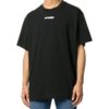 Back Arrow, camiseta de manga corta grande, negra
