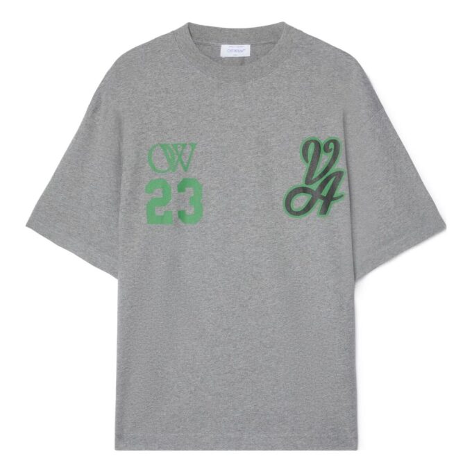 Camiseta de manga corta Off-White 23 Varsity Skate «Melange Grey»