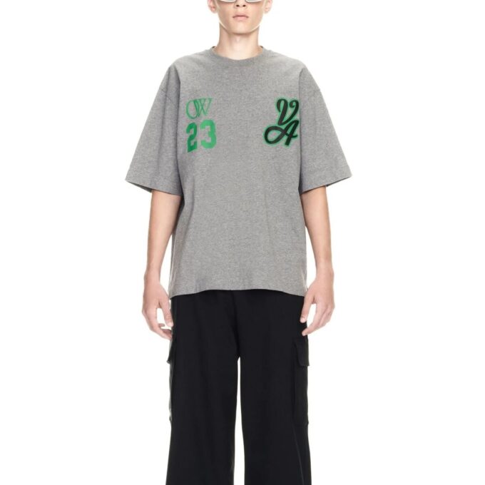 Camiseta de manga corta Off-White 23 Varsity Skate «Melange Grey»