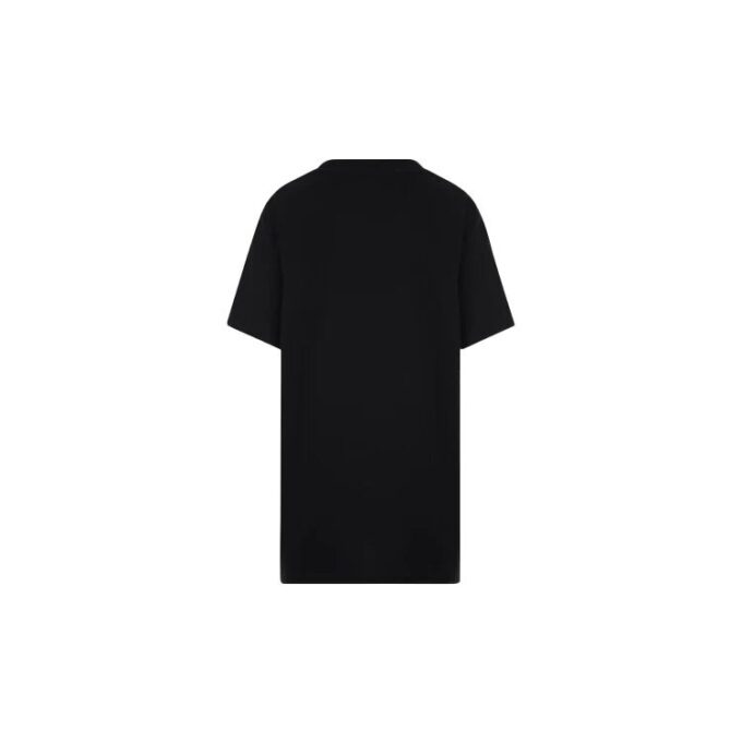 Camiseta de manga corta Off-White con estampado de natación, color negro