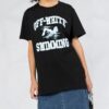 Camiseta de manga corta Off-White con estampado de natación, color negro