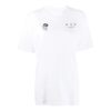 Camiseta de manga corta Off-White con estampado floral en la espalda, color blanco
