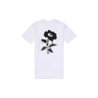 Camiseta de manga corta Off-White con estampado floral en la espalda, color blanco