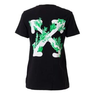 Camiseta de manga corta Off-White con logotipo de flechas en coral