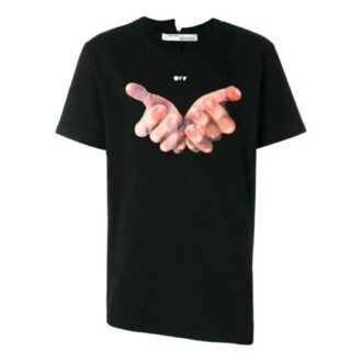 Camiseta de manga corta Off-White para hombre C/O VIRGIL ABLOH en negro Camiseta de manga corta Off-White para hombre C/O VIRGIL ABLOH en negro