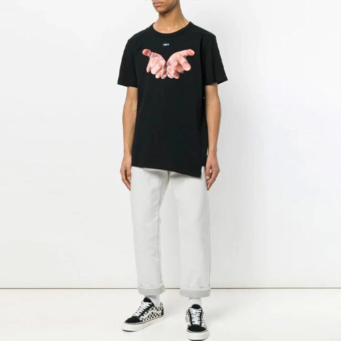 Camiseta de manga corta Off-White para hombre C/O VIRGIL ABLOH en negro