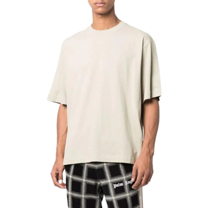 Camiseta de manga corta Off-White para hombre, colección primavera-verano 2022, color liso, con flecha de goma, color blanco cremoso