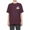 Camiseta de manga corta Off-White para hombre con parche de correa de goma Bronzing Arrow, color morado