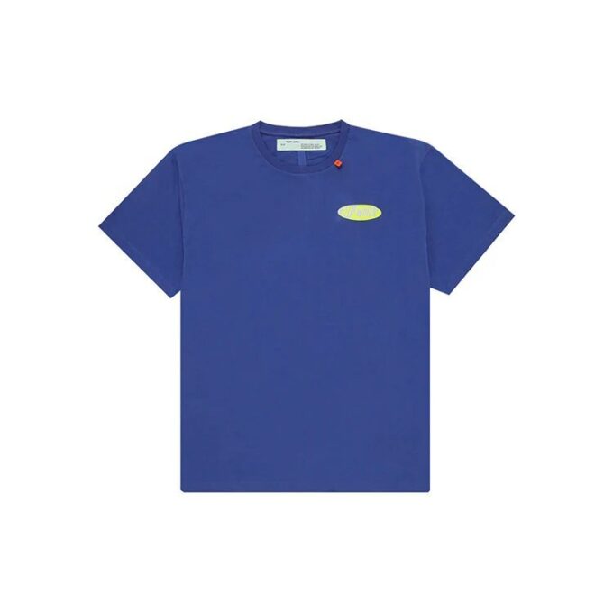 Camiseta de manga corta oversize Arrows de la colección SS19 «Azul neón verde»