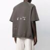 Camiseta de manga corta para hombre Off-White, colección primavera-verano 2021, versión estándar, color gris