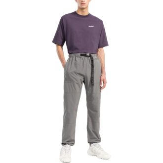Camiseta de manga corta para hombre Off-White, cuello redondo, estampado Carravagio en la espalda y logotipo en el pecho, color morado Camiseta de manga corta para hombre Off-White, cuello redondo, estampado Carravagio en la espalda y logotipo en el pecho, color morado