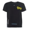 Camiseta de manga corta Yellow Arrow en negro