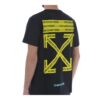 Camiseta de manga corta Yellow Arrow en negro