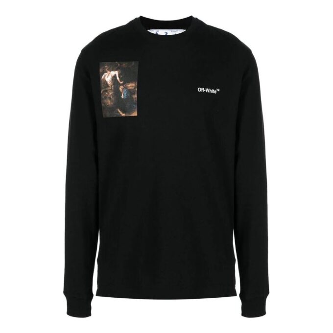 Camiseta de manga larga Caravaggio Lute Skate «Black White»
