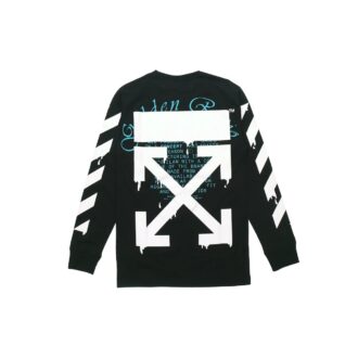 Camiseta de manga larga con estampado de flechas y logotipo «Dripping Arrows» en negro Camiseta de manga larga con estampado de flechas y logotipo «Dripping Arrows» en negro