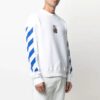 Camiseta de manga larga con estampado de rayas y diseño de Arrows, colección Primavera-Verano 2021, color blanco