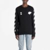 Camiseta de manga larga con estampado Diag Hand Card de Virgil Abloh para hombre, color negro