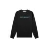 Camiseta de manga larga con letras, negro