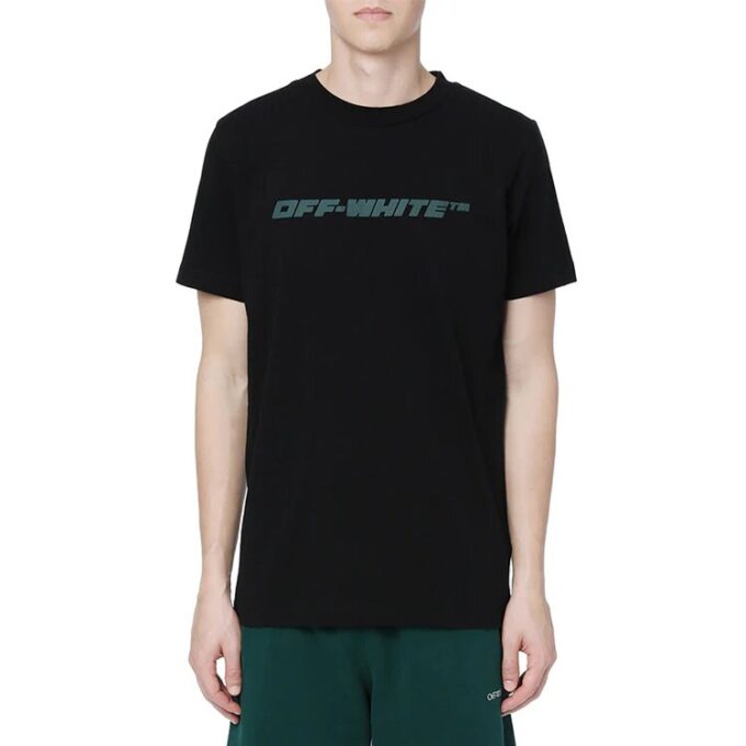 Camiseta de manga larga con letras, negro