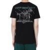 Camiseta de manga larga con letras, negro