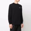Camiseta de manga larga holgada con estampado de flechas y letras Caravaggio para hombre de Off-White, colección primavera-verano 2022, color negro