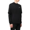 Camiseta de manga larga holgada con estampado de pintura Off-White para hombre, temporada otoño-invierno 2022, color negro