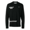 Camiseta de manga larga holgada de cuello redondo Ice Man para hombre de Off-White, color negro